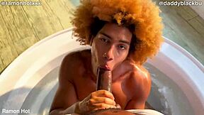 two black studs jerk in hot tub join us!!