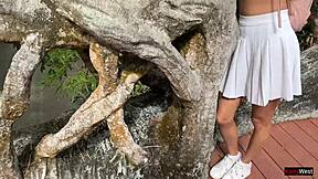 Public Bus Dick Flash Turns into Risky Handjob Cum Blast!