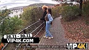 Vip4k. Cheating girlfriend's tight shaved pussy hides street pickup secrets?