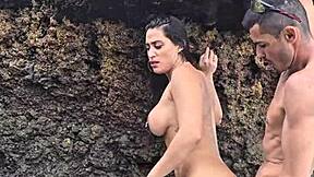 ever wonder what happens when she spots that monster cock on the beach?