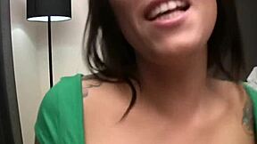 Argentinian Tattooed Bitch Slurps Massive Homemade Cock Deep