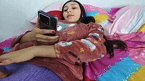 Stepdaughter rosibel tempts stepdad, ditches condom for creampie deep in her tight pussy?