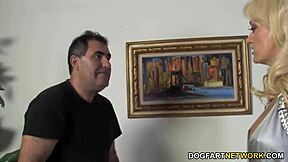 bbc slut monica mayhem deepthroats gags chokes old cuckold with monster black cock facefuck