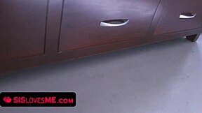 POV teen stepsis Riley Mae tied up blowjob to pussy fuck