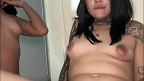 naughty latinas flash big tits outdoors then rip clothes for wet lesbian 3some 👙💦🌳