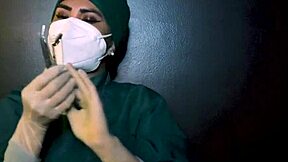 Latex Gloves Domination Fetish Tease in Tight Shiny Milf Control