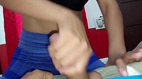 Neighbor's tight ass wrecked for debt then filled with hot cum