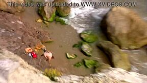 next sophia gives him blowjob then takes facial outdoors