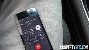 Landlord catches super hot chick squatting fucks her doggystyle pov cumshot