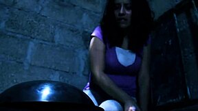 damn these two long-haired mexican brunettes take a wild homemade gangbang cumshot pounding