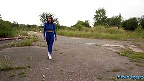 public agent alexa throats monster cock then outdoor pov sex
