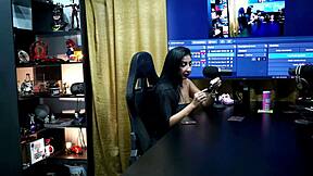 Renatinha Mello Kisses Ruan's Cock Hard In Podcast Barraco Outdoor Interview