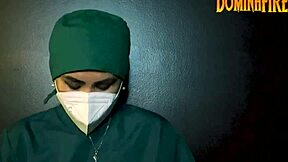 Latex Gloves Domination Fetish Tease in Tight Shiny Milf Control