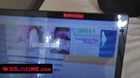 POV teen stepsis Riley Mae tied up blowjob to pussy fuck