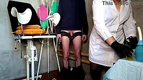 Cum With Gorgeous Mature Nurse In Stockings And Gloves!