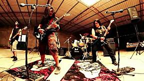 damn these two long-haired mexican brunettes take a wild homemade gangbang cumshot pounding