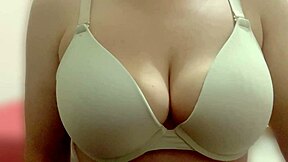 Ever seen my busty neighbor tease her huge tits like this?