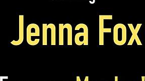 Jenna foxx rams huge dildo into big pussy lips and clit