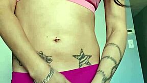 Groping emy angel sensually all over her body