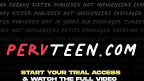 Latina teen perv seduces dilf in sauna, her petite body craves that big cock so bad.