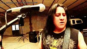 damn these two long-haired mexican brunettes take a wild homemade gangbang cumshot pounding