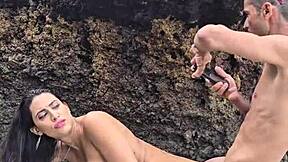 ever wonder what happens when she spots that monster cock on the beach?