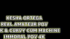 kesha ortegas huge ass bounces wild on chads cock pov!