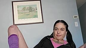 Groping emy angel sensually all over her body