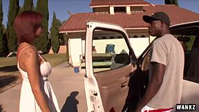 Ebony Lesbians Rough Dildo Fuck Each Other