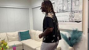 delivery guy seduced by horny big ass housewife