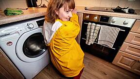 redhead in boots begs for messy cum and piss party