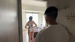 evangelion cosplay rei deepthroats shinji's monster cock in pt 1 roleplay