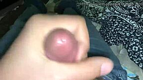 Small Clit Sissy Blasts Face with Intense Cum Squirt Explosion