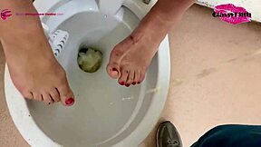 classy british milfs tease monster cocks with footjobs