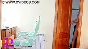 i was chilling in bed when my step cousin pranked me with her skinny latina fuck doll