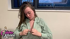 craving british teen's sloppy cum play?