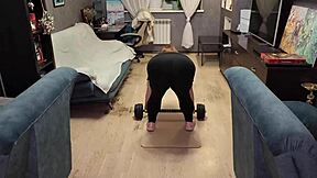 i slammed redhead milf mouth in sports leggings then tight hole!