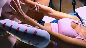 Petite shy schoolgirl seduces nerd fuck in bedroom parents gone