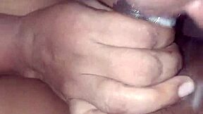 stepmom's hot mouth full of cum after teasing blowjob