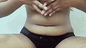 Hot Indian Girl Plays with Boobs and Pussy!