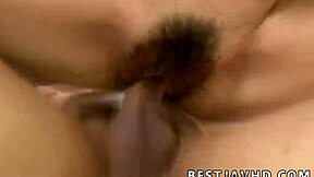 asuka's massive tits bounce in kinky jav creampie ride