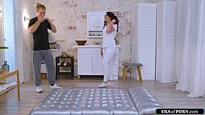 yo this masseuse takes monster cock deepthroat during nuru session fuck