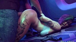 Cyberpunk Cyberfuck Explodes Raw!