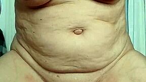 naughty housewife orgasms on homemade dildo with natural tits