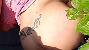 damn this bbw latina slurps cock outdoors like a pro