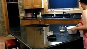 kitchen counter pussy fuck