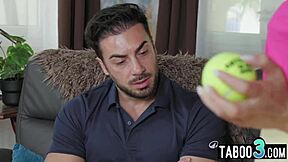 hey maya rose, those big tits bounce wild before your anal tennis fuck