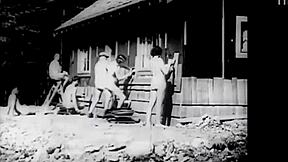 dark lantern entertainment's vintage nature girls with hairy bushes outdoors