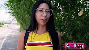 Bareback Brunette Teen Sole Deepthroats Cowgirl Rides Rough in European Casting Missionary Doggystyle