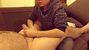 man this brunette babe sucks huge cock so good swallowing every bit of cum!